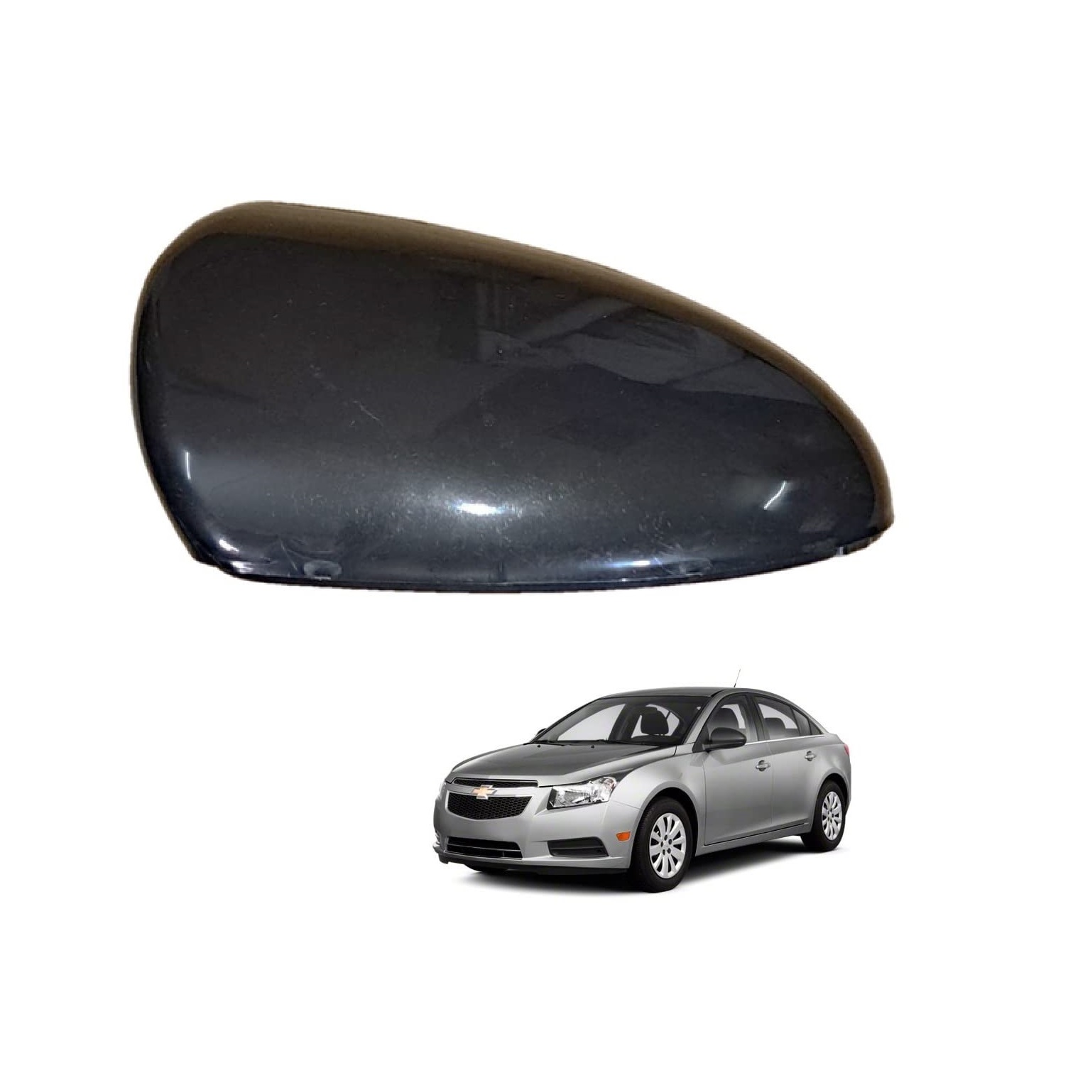 Side Mirror Cover Cap compatible with Cheverolet Cruze 2009-2013 Model (LEFT PASSENGER SIDE)