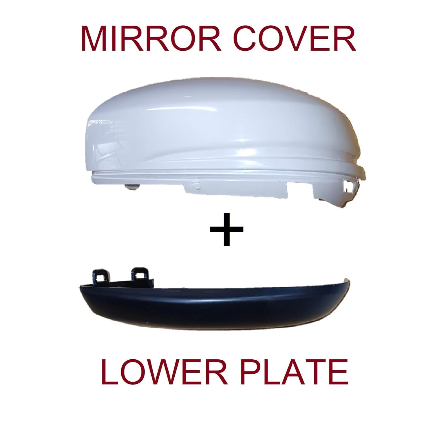 Left Passenger Side Mirror Cover (without indicator type) compatible with H. Jazz 2015-2018 Model 2nd Generation -set of 1