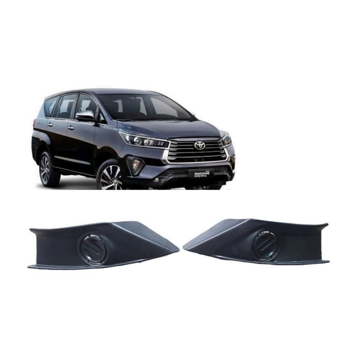 Fog Lamp Cover/Grill O.E Type Compatible With TOYOTA INNOVA CRYSTA TYPE 2 ( Set Front Right and Left Side)