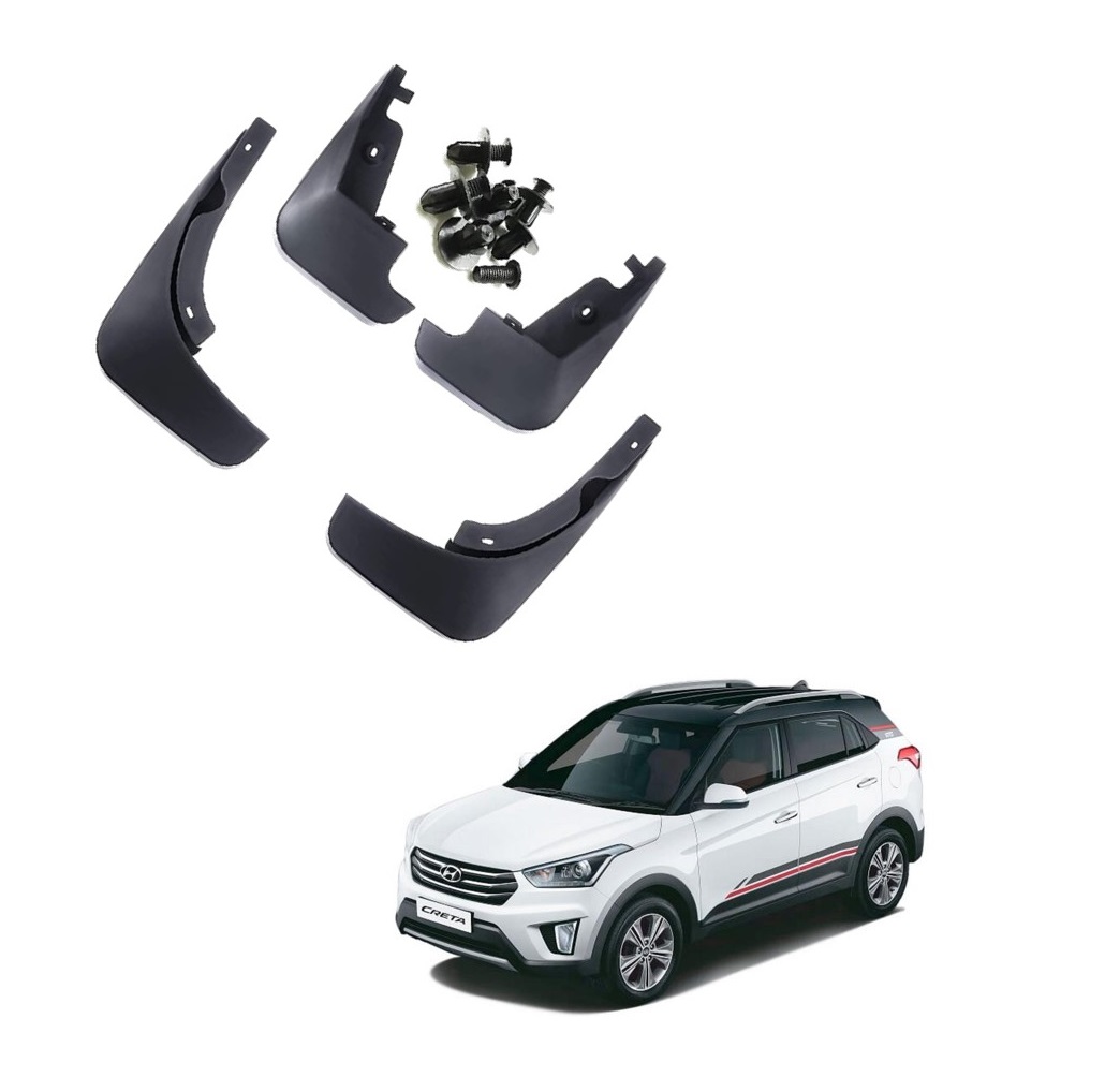 Car Mud Flap/Guard Compatible With Hyundai Creta  (2015-2018)