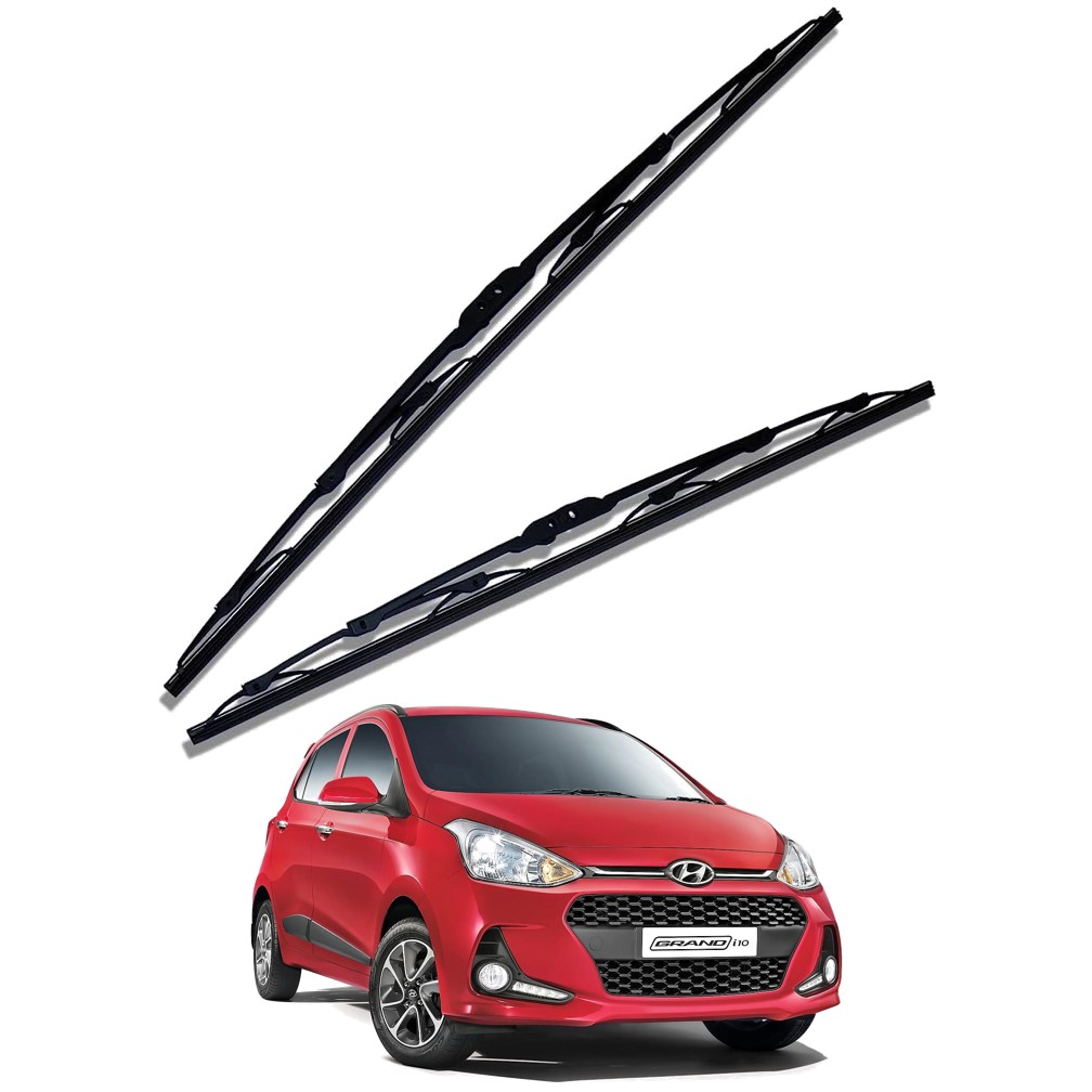 Front Windscreen Replacement Wiper Blades (22'/16') Compatible With Hyundai Grand i10 2016