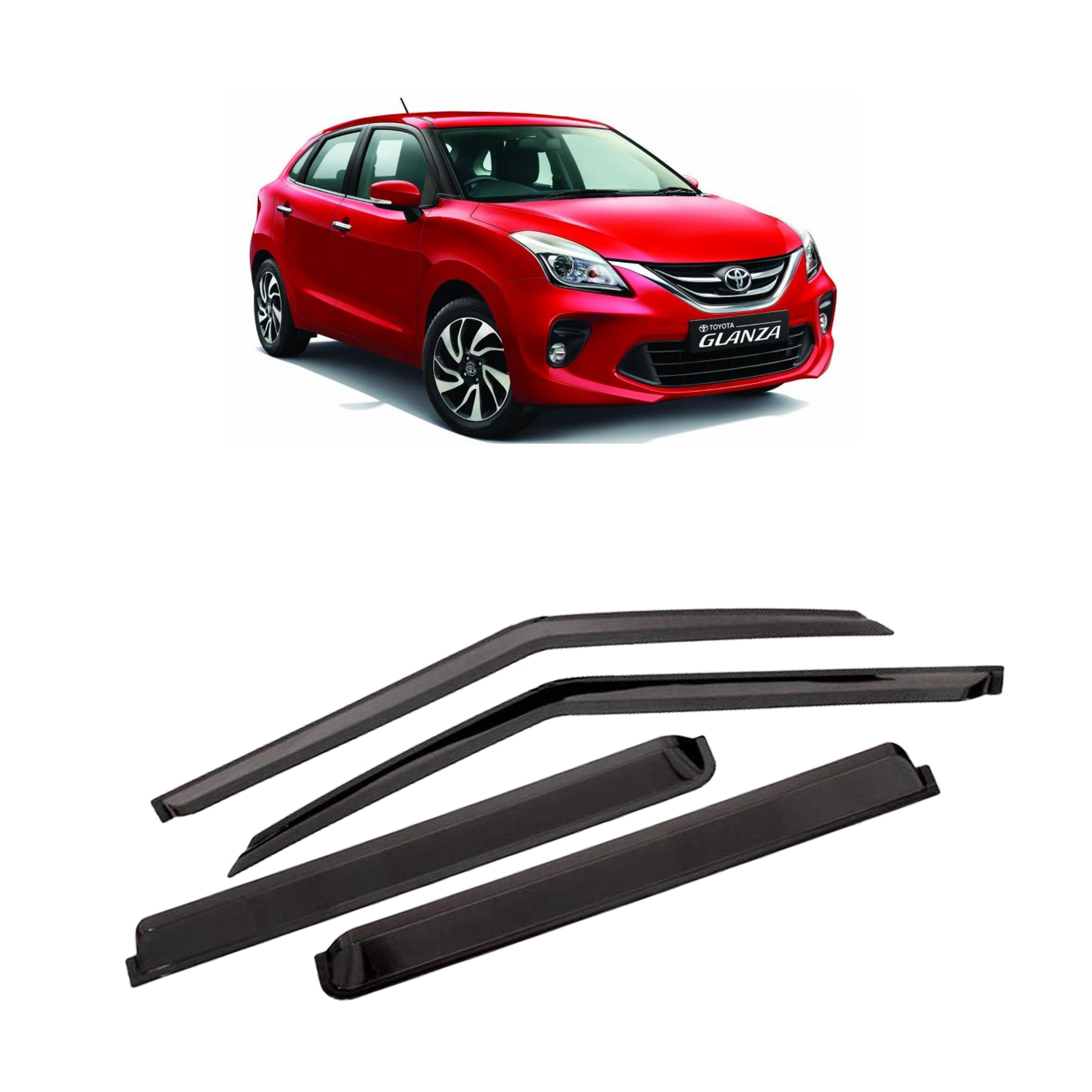 Car Window Rain Door Visor Compatible With Toyota Glanza