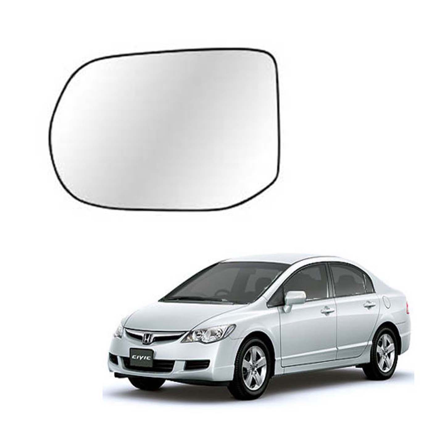 Car Left Side View Mirror Glass For Honda Civic 2006 To 2012 Model