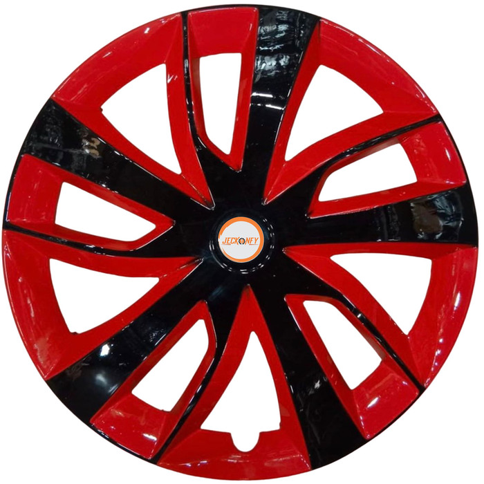 Car Wheel Cover Universal Scorpio Classic Red And Black Color Design Available 17'' inches Size Compatible With - R17 INCH Wheel Size