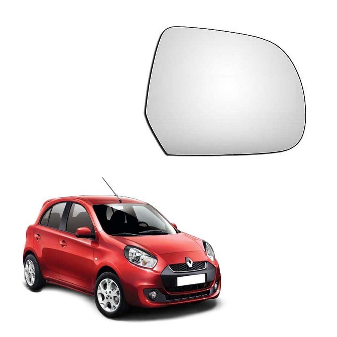 Car Right Side View Mirror Glass For Renault Pulse 2012 To 2017 Model