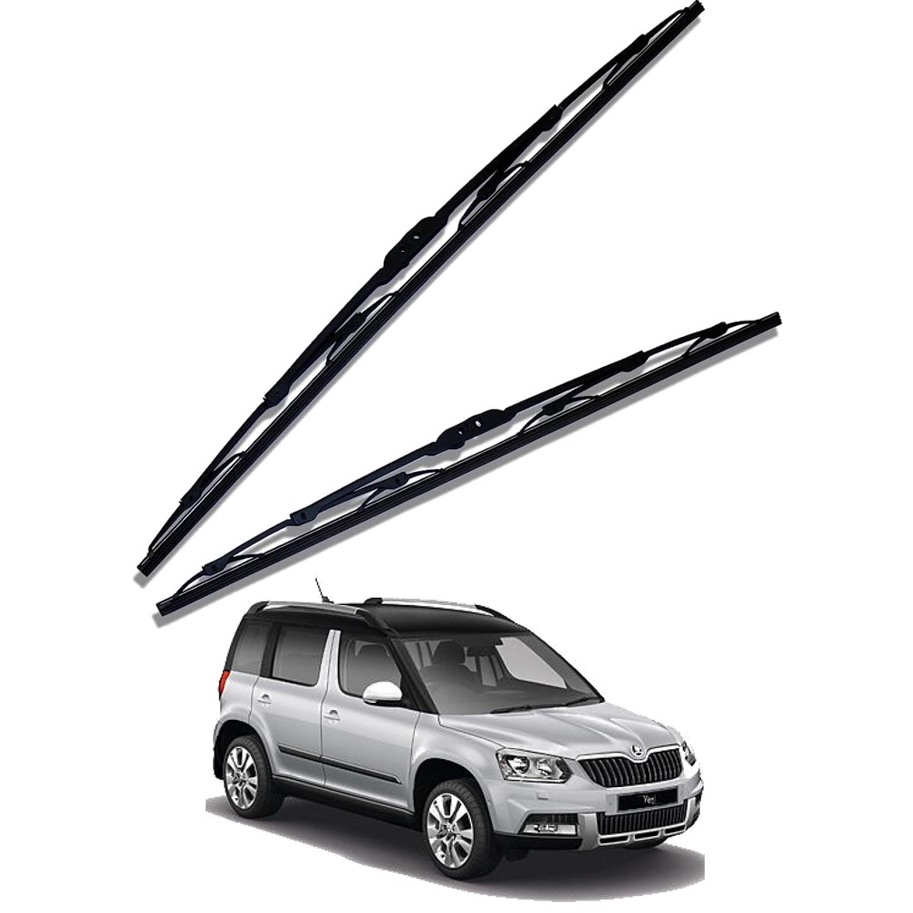 Front Windscreen Replacement Wiper Blades (24'/19') Compatible With SKODA YETI