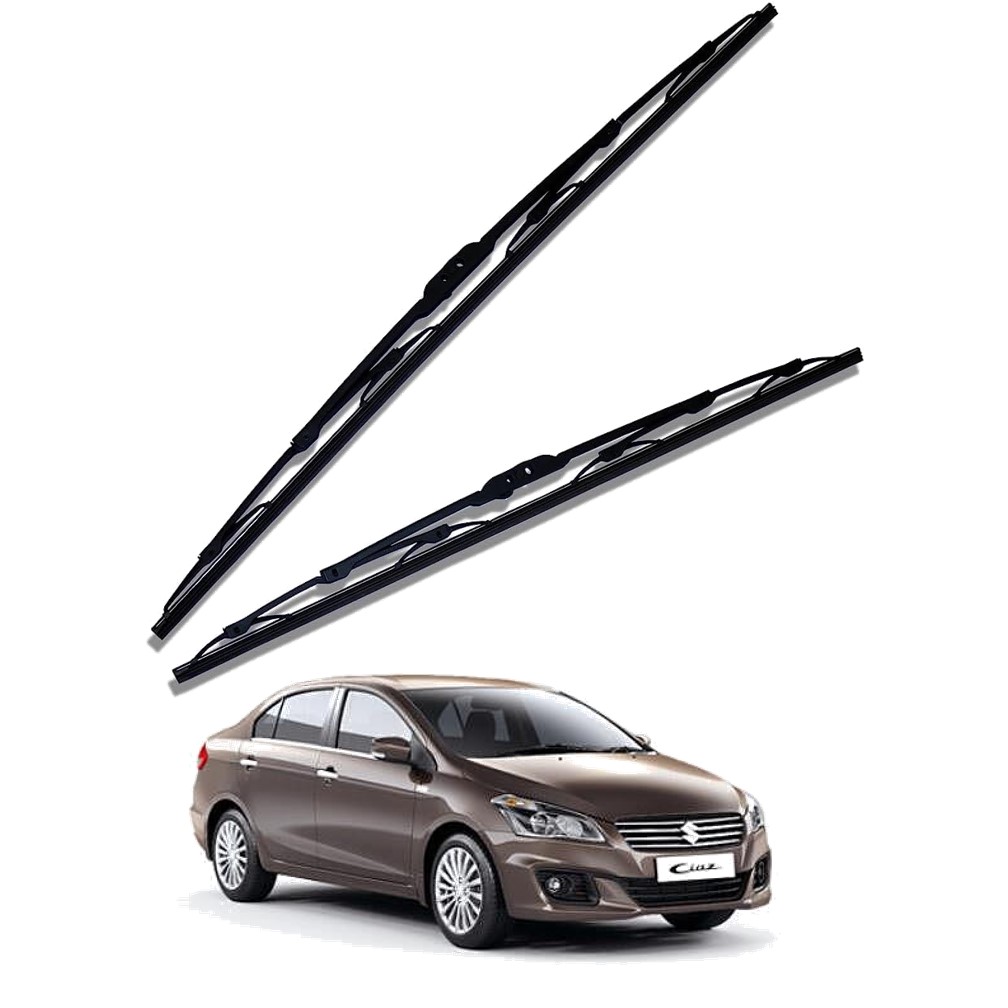 Front Windscreen Replacement Wiper Blades (24'/16') Compatible With Maruti Ciaz 2014-2018 