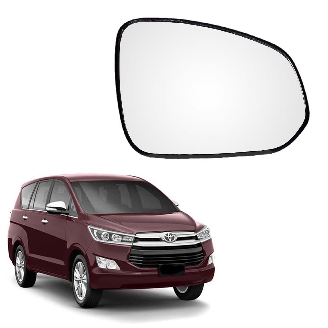 Car Right Side View Mirror Glass For Toyota Innova Crysta 2016 To 2020 Model