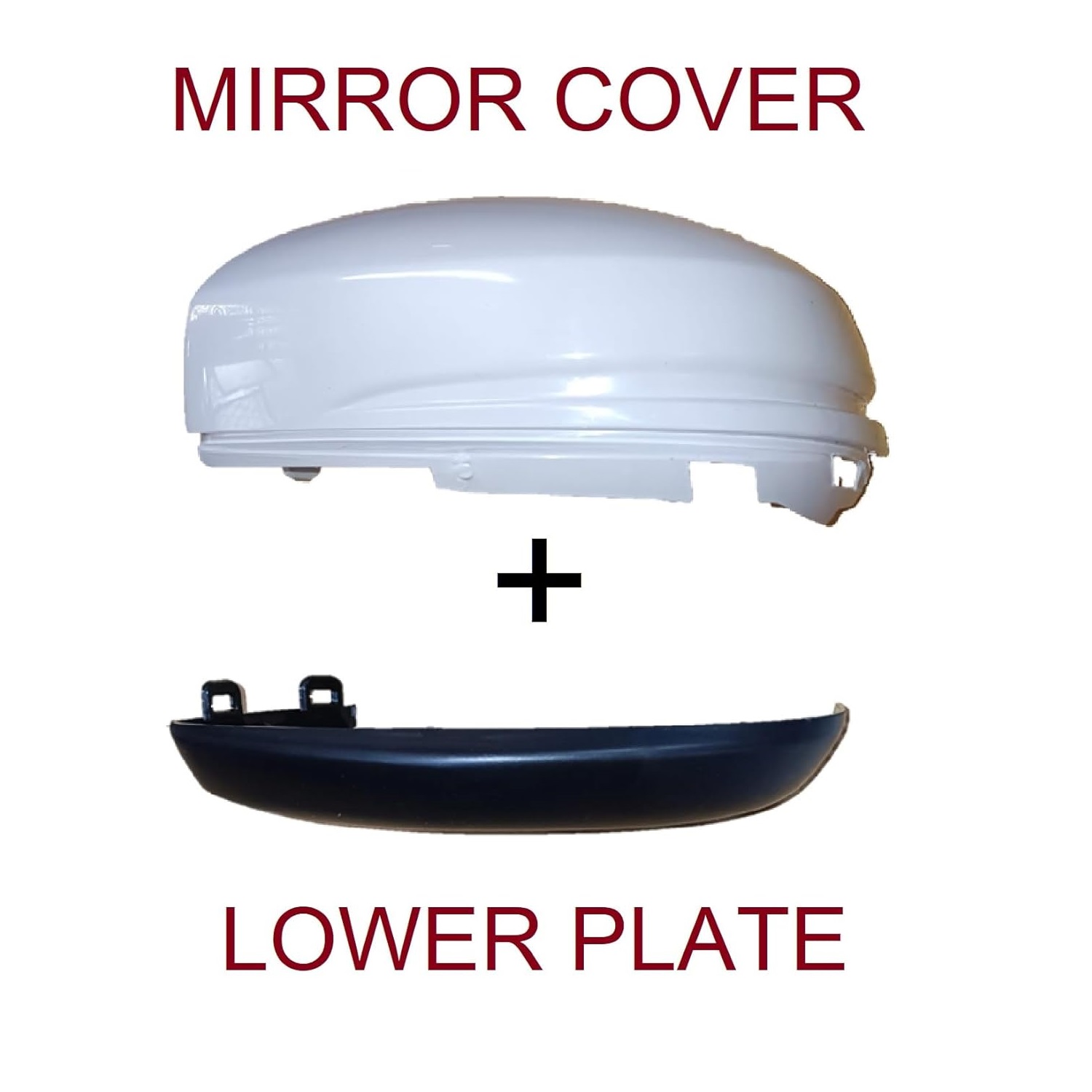 Left Passenger Side Mirror Cover without indicator type compatible with H. BRV BR-V 2016-2020 Model -set of 1