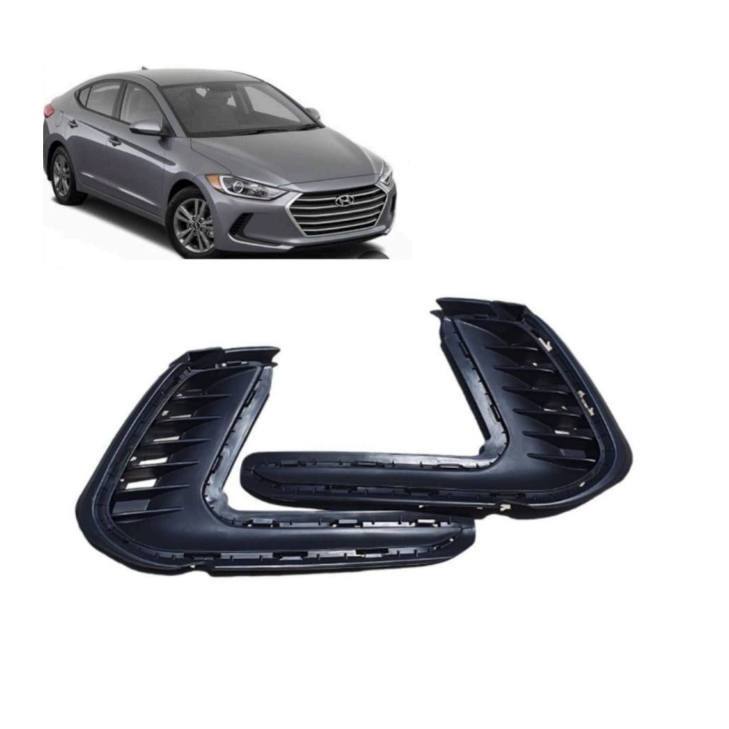 Fog Lamp Cover/Grill O.E Type Compatible With Hyundai Elantra Fluidic 2015-2019 ( Set Front Right and Left Side)