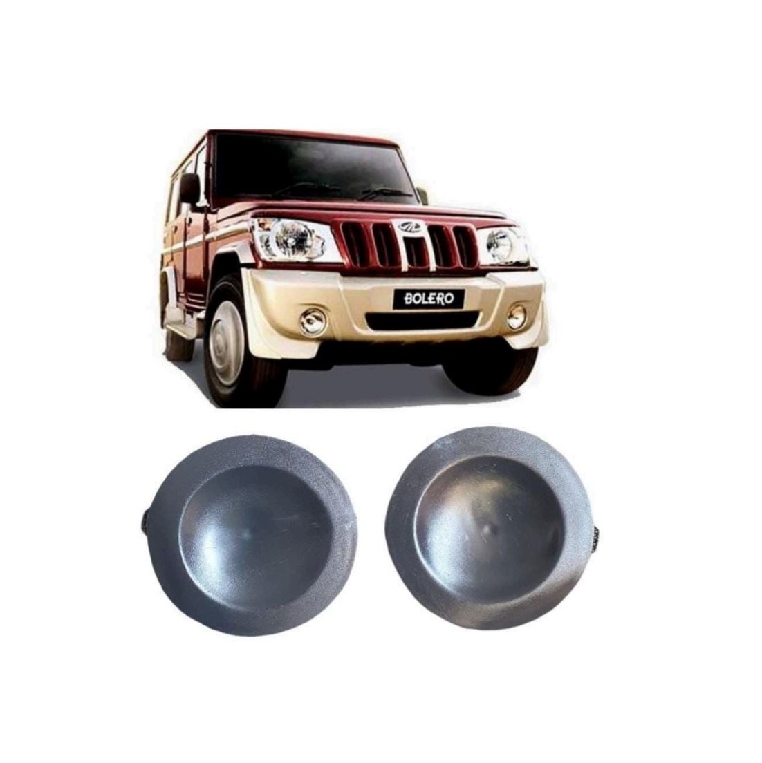 Fog Lamp Cover/Grill O.E Type Compatible With Mahindra Bolero OLD Model ( Set Front Right and Left Side)