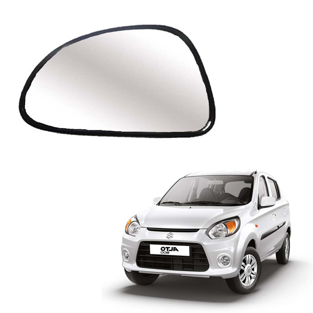 Car Left Side View Mirror Glass For Maruti Alto 800 2012 To 2021 Model