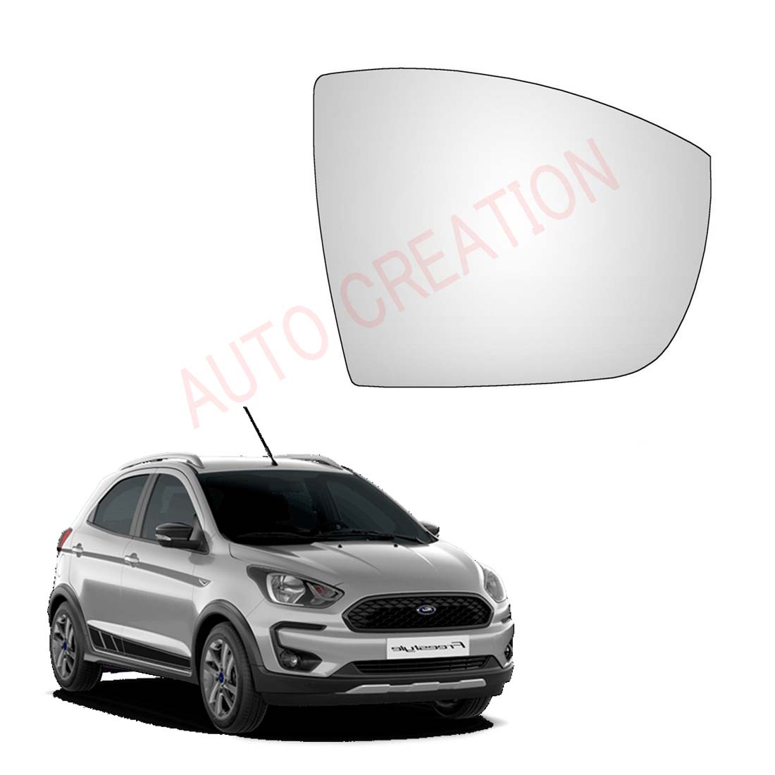 Car Right Side View Mirror Glass For Ford Freestyle 2018 To 2021 Model