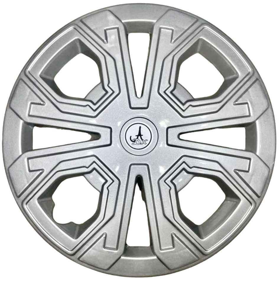 Car Universal Wheel Cover / HubCaps Silver Colour (VELOCITY_13) Compatible With - ALL 13 INCHES RIM SIZE