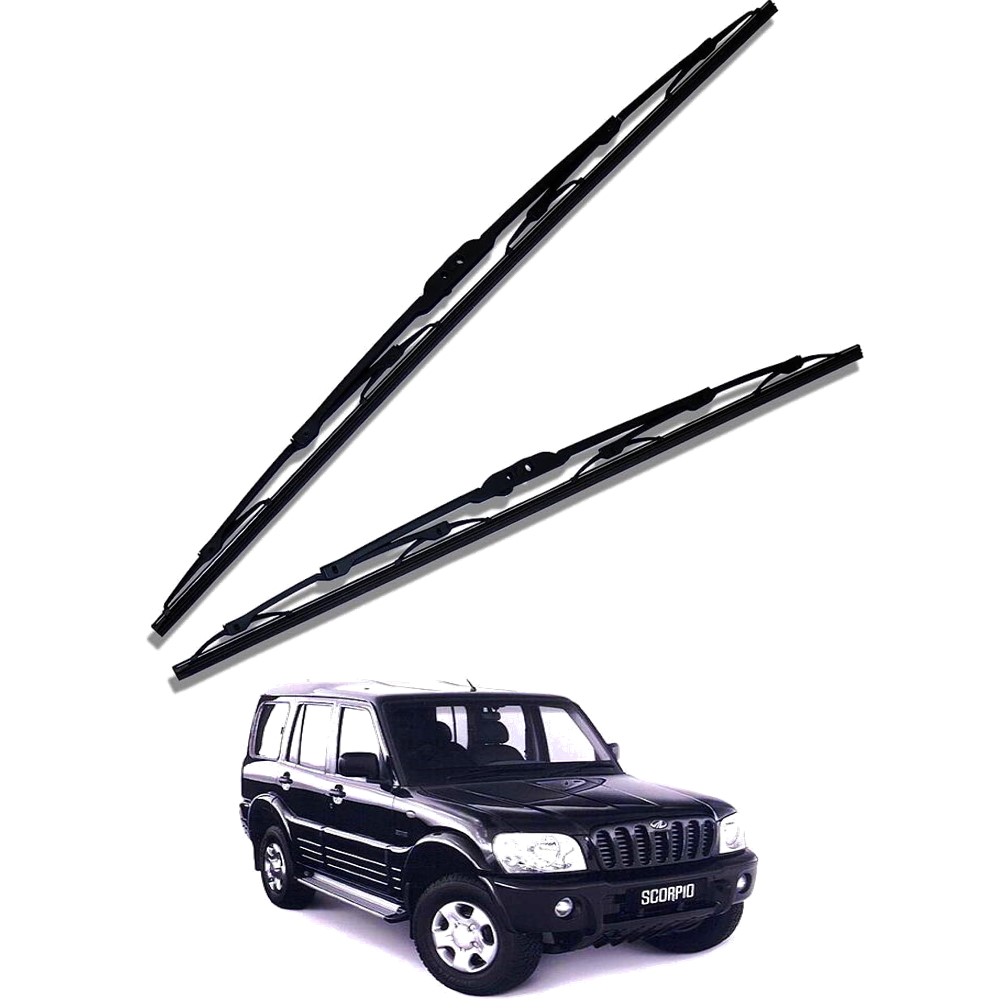 Front Windscreen Replacement Wiper Blades (20'/20') Compatible With Mahindra SCORPIO 2002-2008