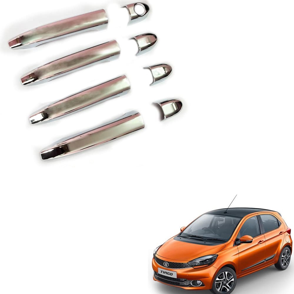 Door Handle Chrome Cover Compatible With Tata Tiago 2019