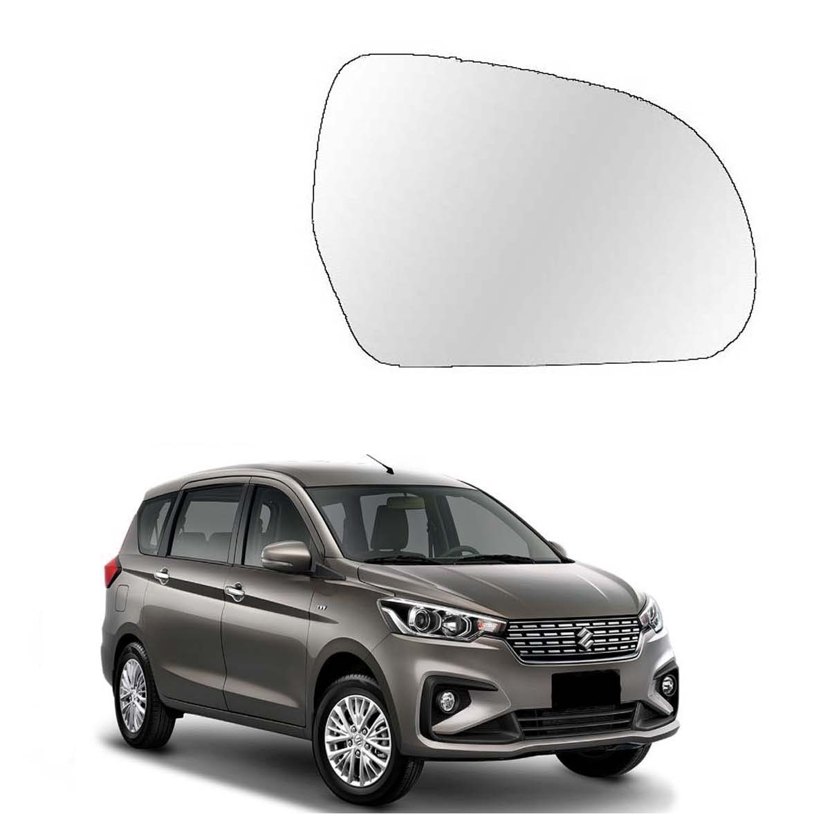 Car Right Side View Mirror Glass For Maruti Ertiga Lxi/Ldi 2018 To 2020 New Model Type 3