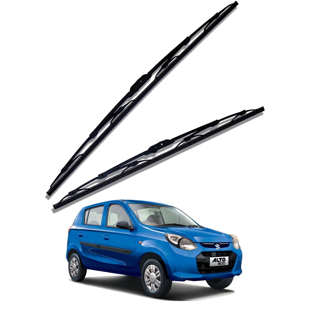 Front Windscreen Replacement Wiper Blades (18'/16') Compatible With Maruti Alto 800 