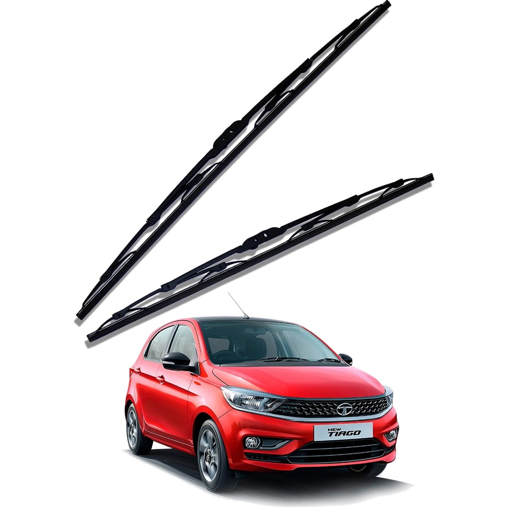 Front Windscreen Replacement Wiper Blades (22'/16') Compatible With TATA TIAGO