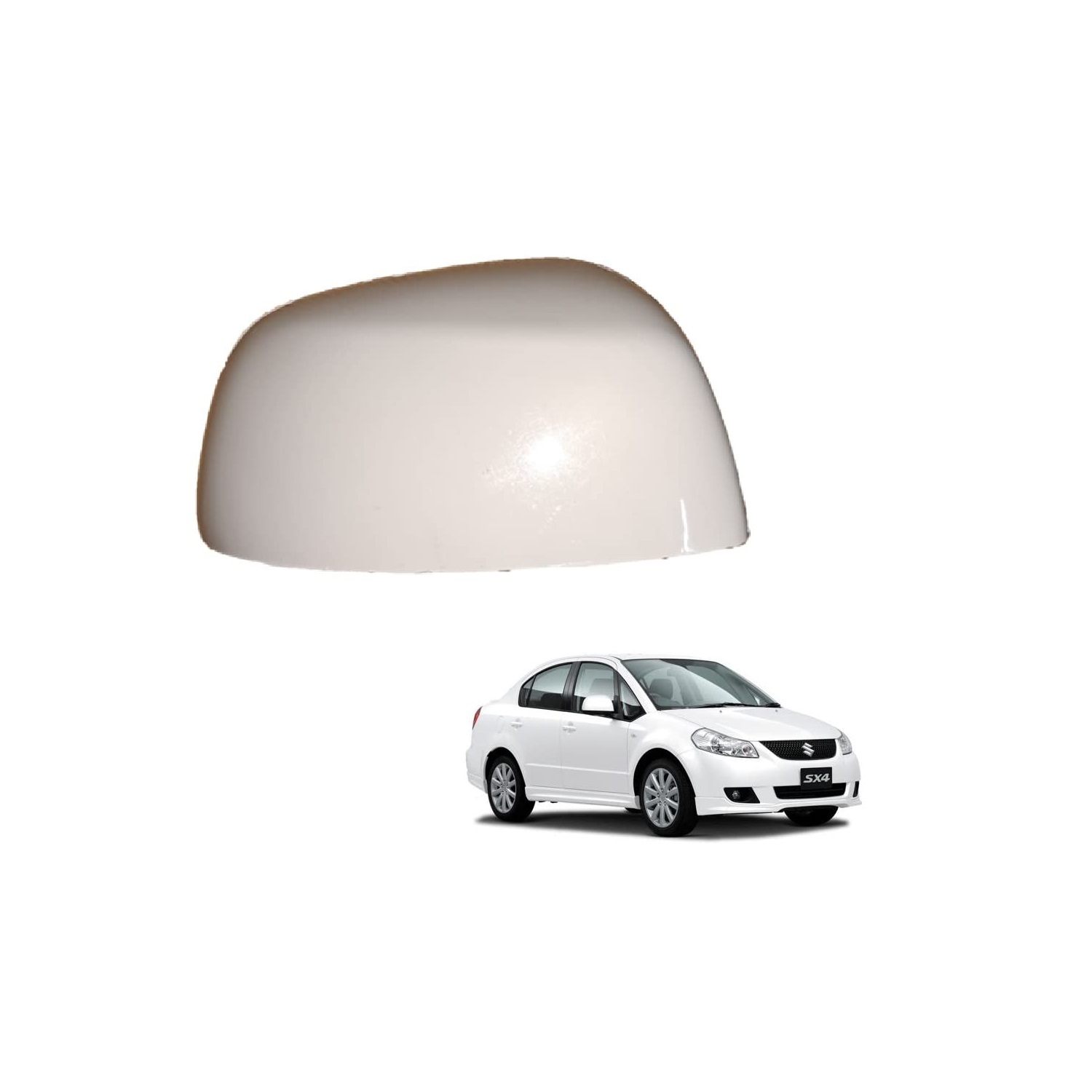 Side Mirror Cover without Indicator Type for Maruti SX4 2006-2012 Model Type 1 (RIGHT DRIVER SIDE)