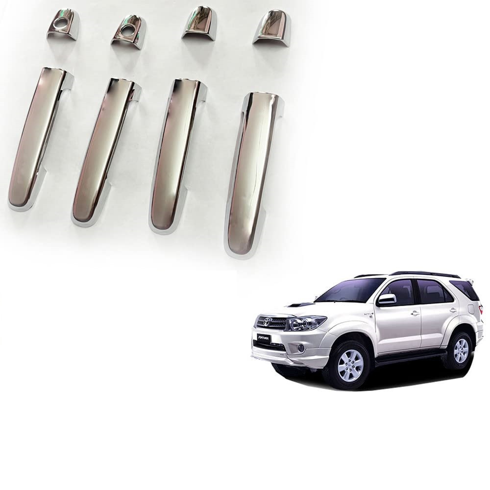 Door Handle Chrome Cover Compatible With Toyota Fortuner Old