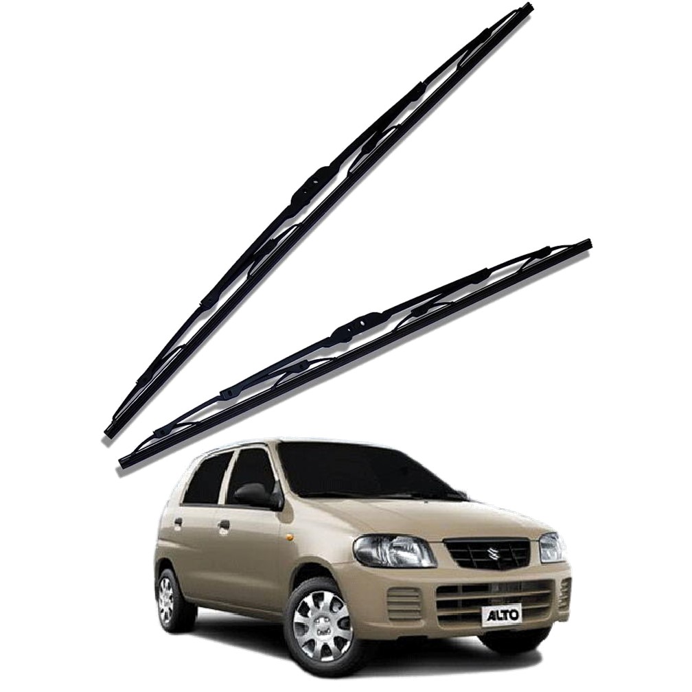 Front Windscreen Replacement Wiper Blades (18'/16') Compatible With Maruti ALTO