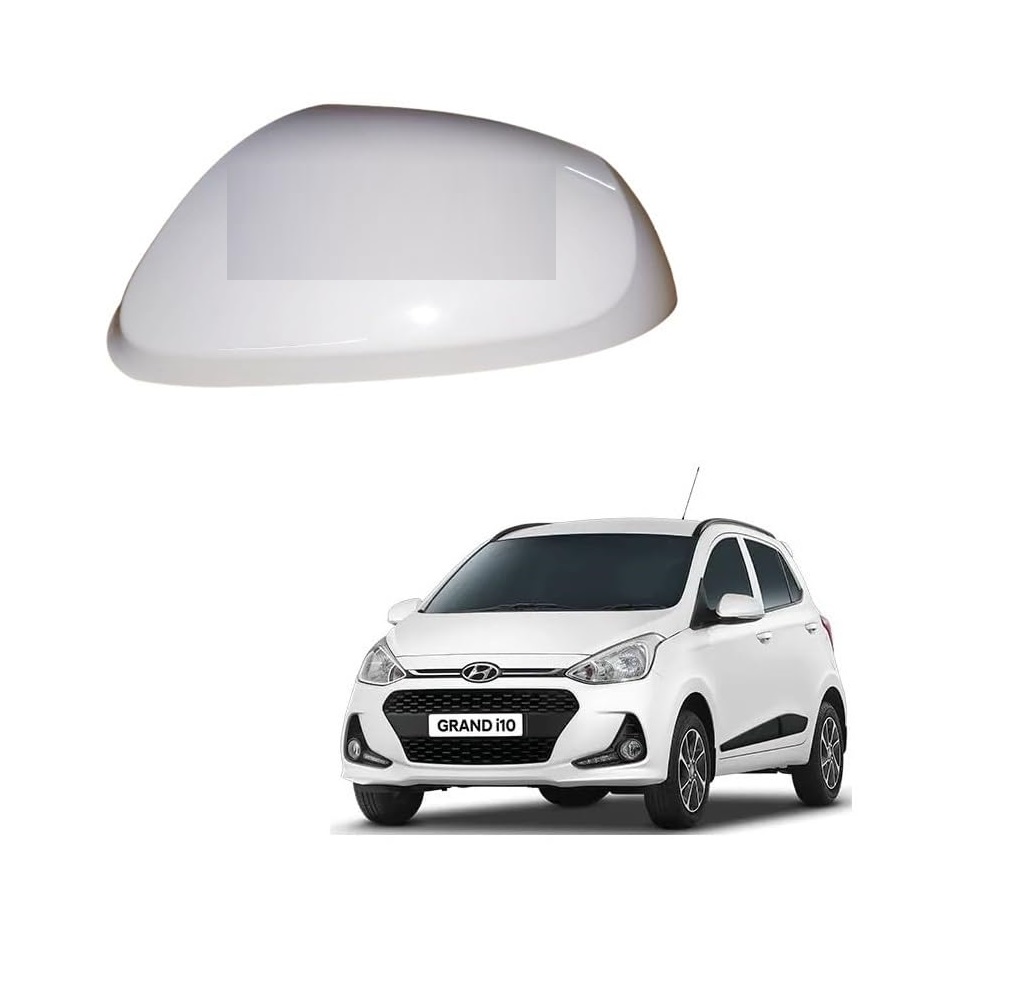 Side Mirror Cover for Hundai Grand i10 Nios 2014-2023 Model -White (LEFT PASSENGER SIDE)