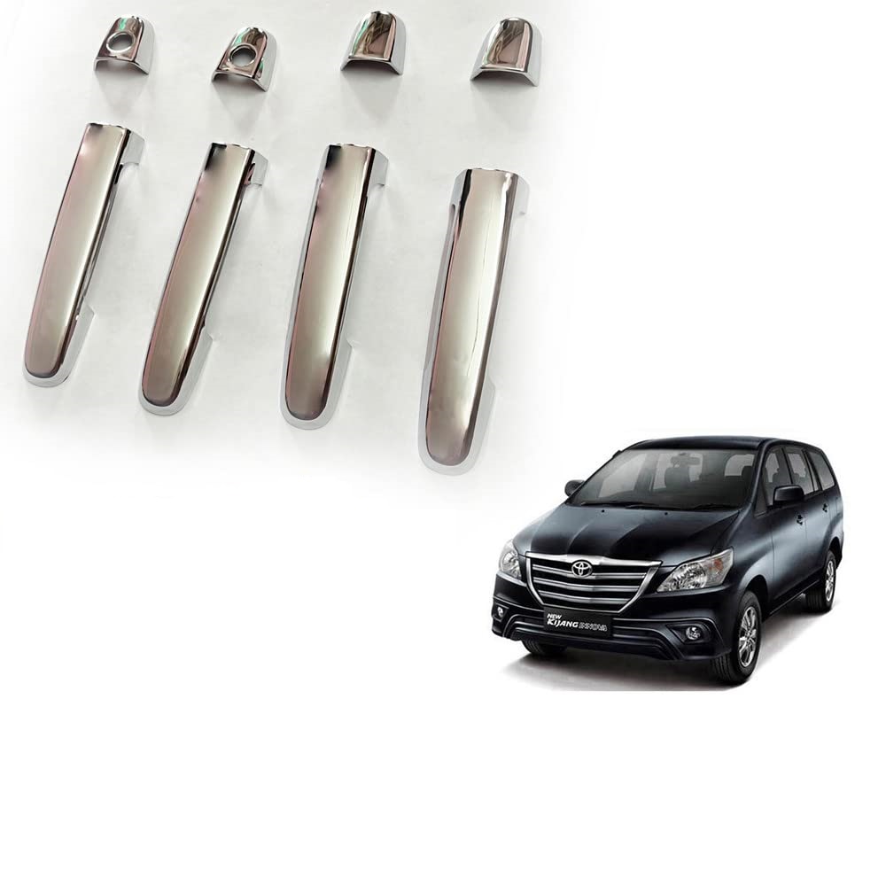 Door Handle Chrome Cover Compatible With Toyota Innova 2013-2015