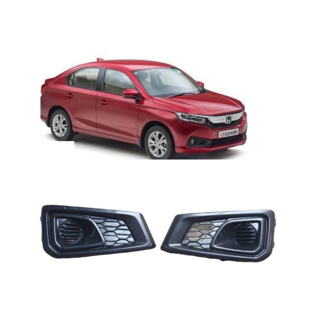 Fog Lamp Cover/Grill O.E Type Compatible With Honda AMAZE TYPE 3 2018 ( Set Front Right and Left Side)