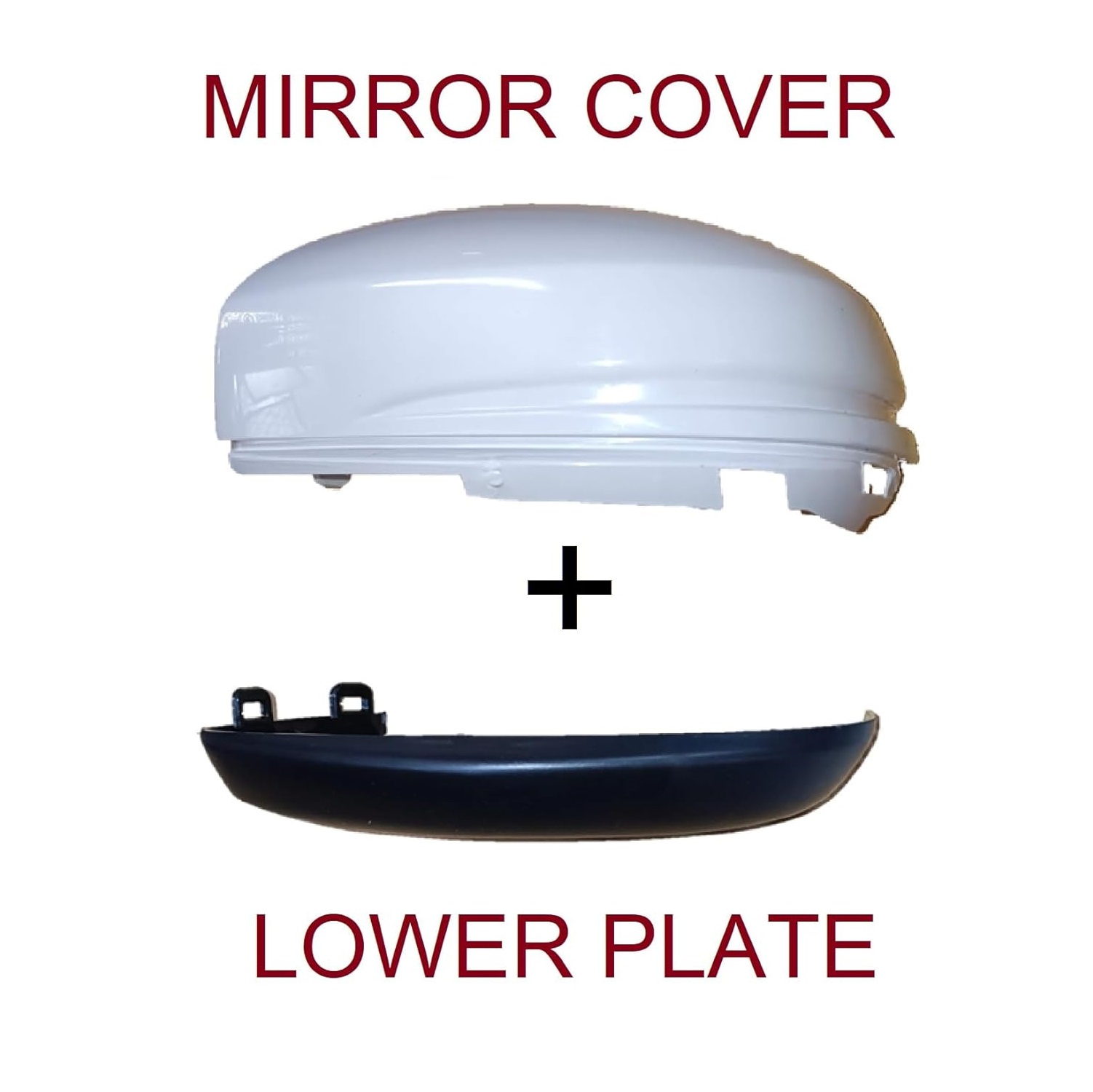 Left Passenger Side Mirror Cover without indicator type compatible with H. Amaze 2015-2018 Model