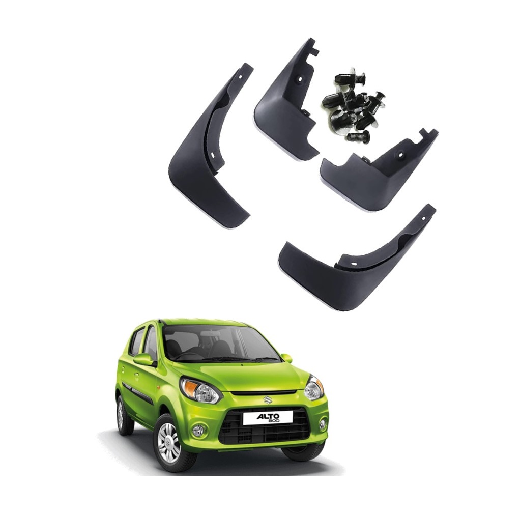 Car Mud Flap/Guard Compatible With Maruti Alto 800 (2012-2019)