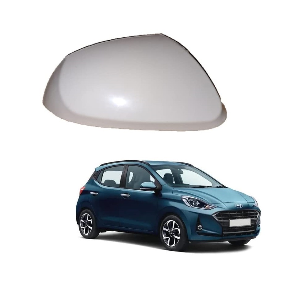 Side Mirror Cover for Hundai Xcent 2014-2022 Model -White (RIGHT DRIVER SIDE)