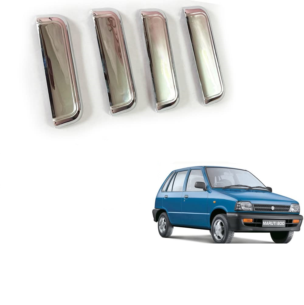 Door Handle Chrome Cover Compatible With Maruti Car 800