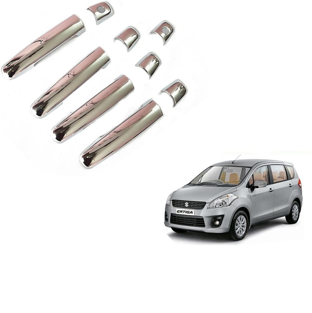 Door Handle Chrome Cover Compatible With Maruti Ertiga Type-1