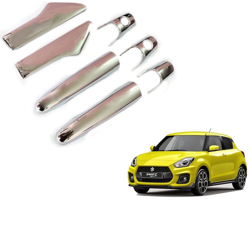 Door Handle Chrome Cover Compatible With Maruti New swift 2018-2022