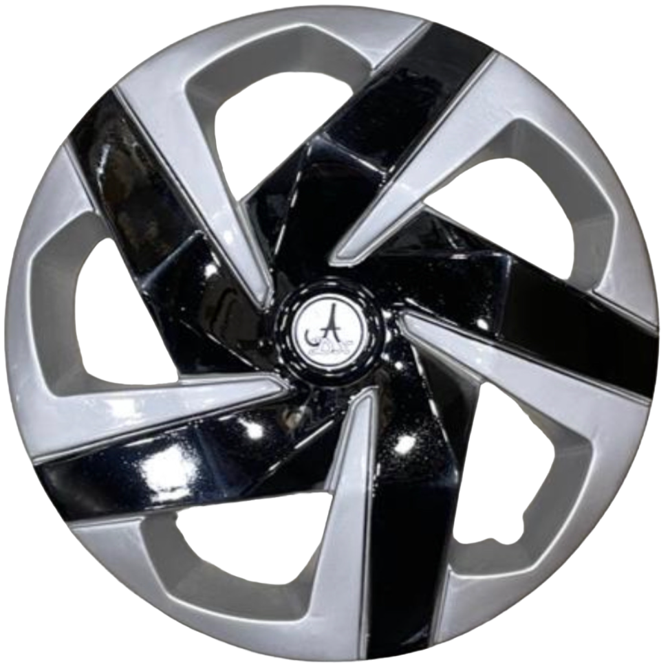 Car Univesal Wheel Cover / HubCaps Silver and Black (EAGLEDC14) Compatible With 14 Inches All Wheel Size