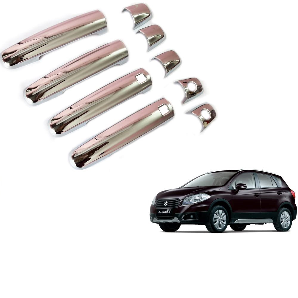 Door Handle Chrome Cover Compatible With Maruti S Cross