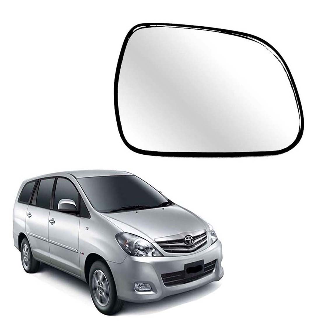 Car Right Side View Mirror Glass For Toyota Innova 2005 To 2011 Model Type-1