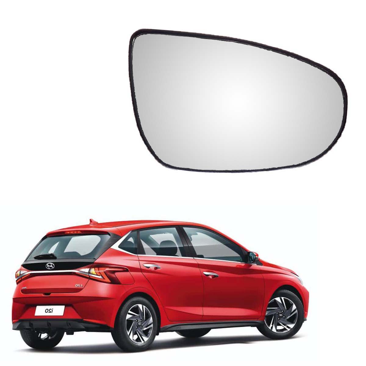 Car Right Side View Mirror Glass For Hyundai i20 2020 To 2022 New Model Type-3