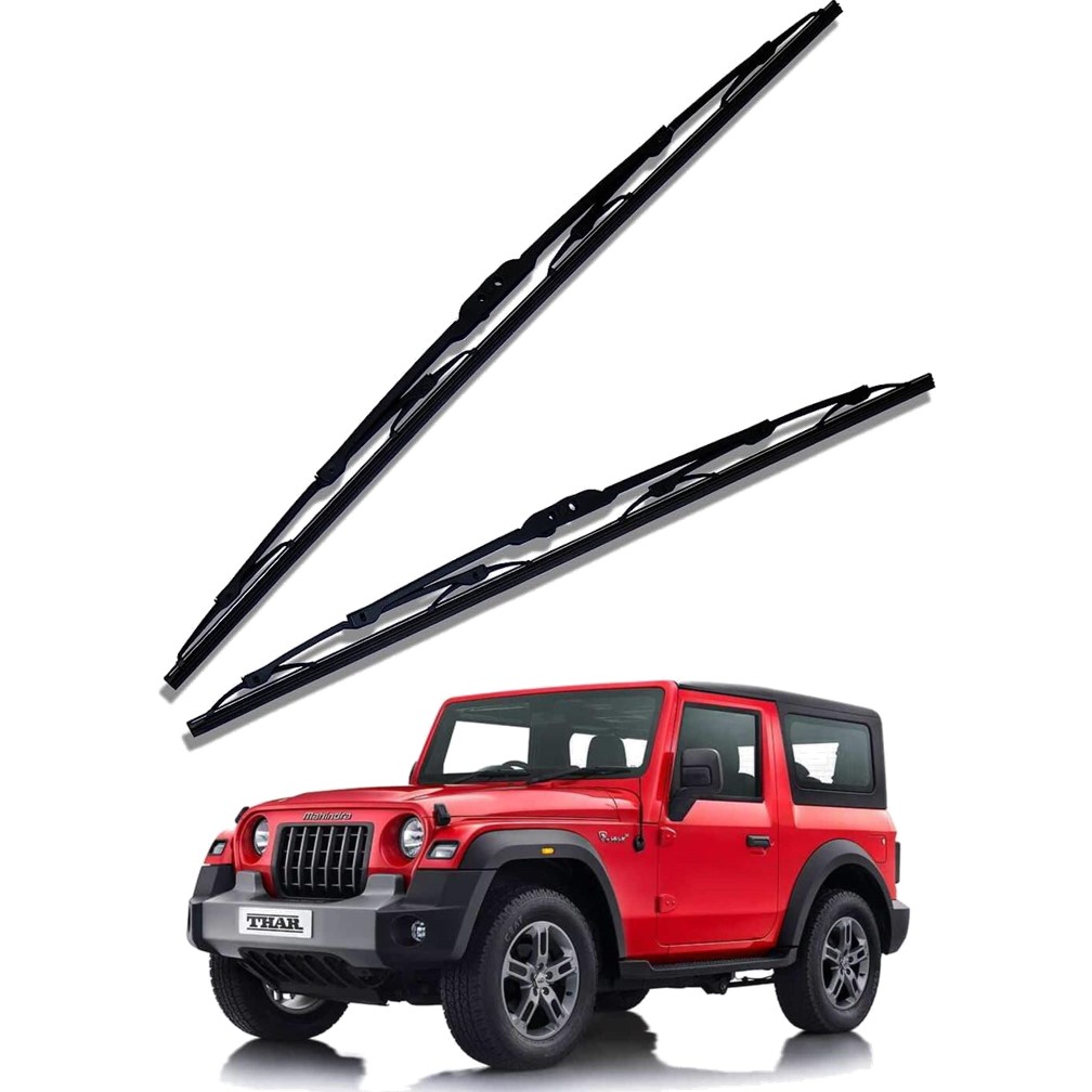 Front Windscreen Replacement Wiper Blades (14'/14') Compatible With Mahindra THAR 2020