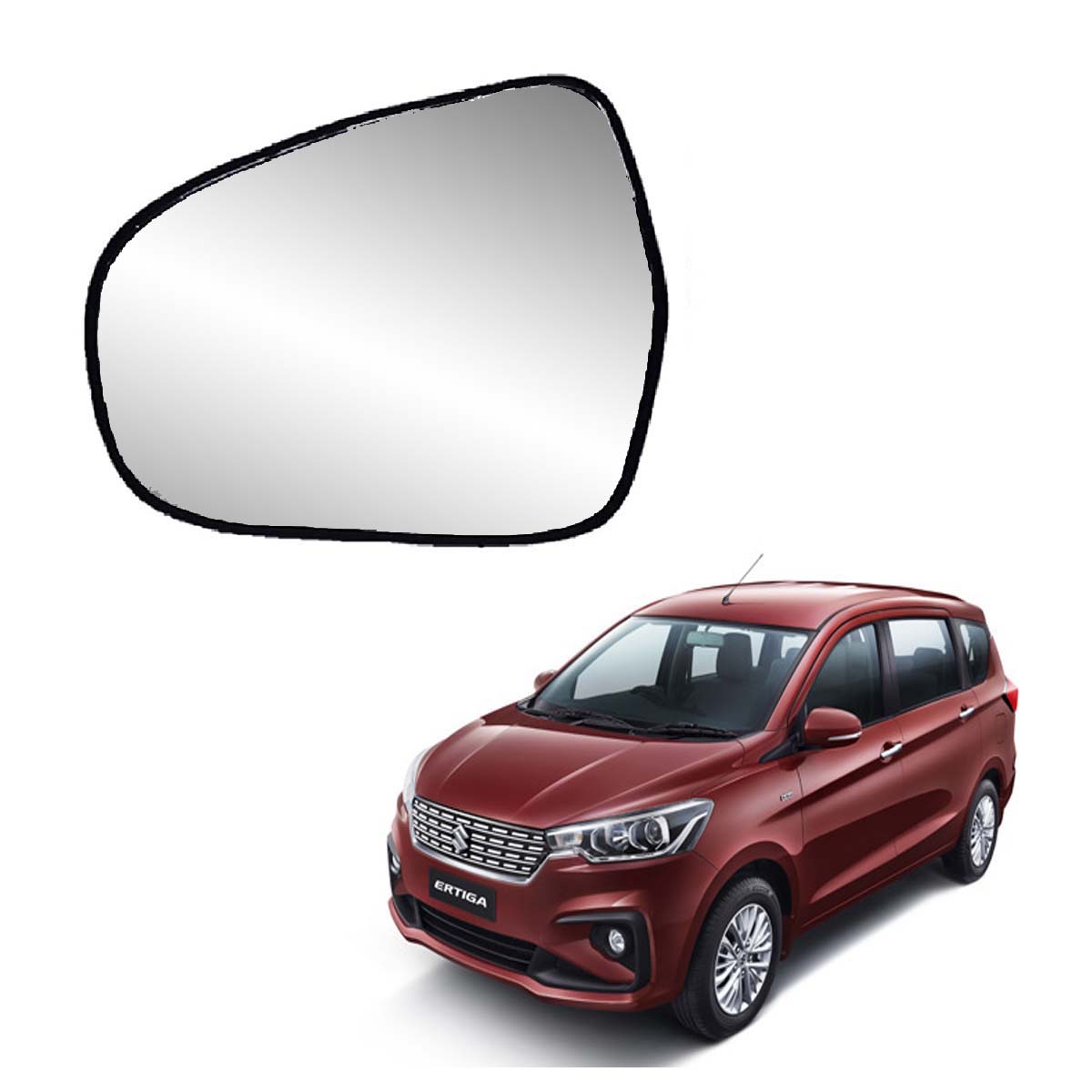 Car Left Side View Mirror Glass For Maruti Ertiga Vxi/Vdi/Zxi/Zdi 2018 To 2021 New Model Type-3