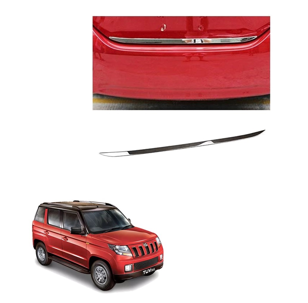 Dicky Chrome Boot Garnish / Dicky Patti Compatible With -  Mahindra TUV300