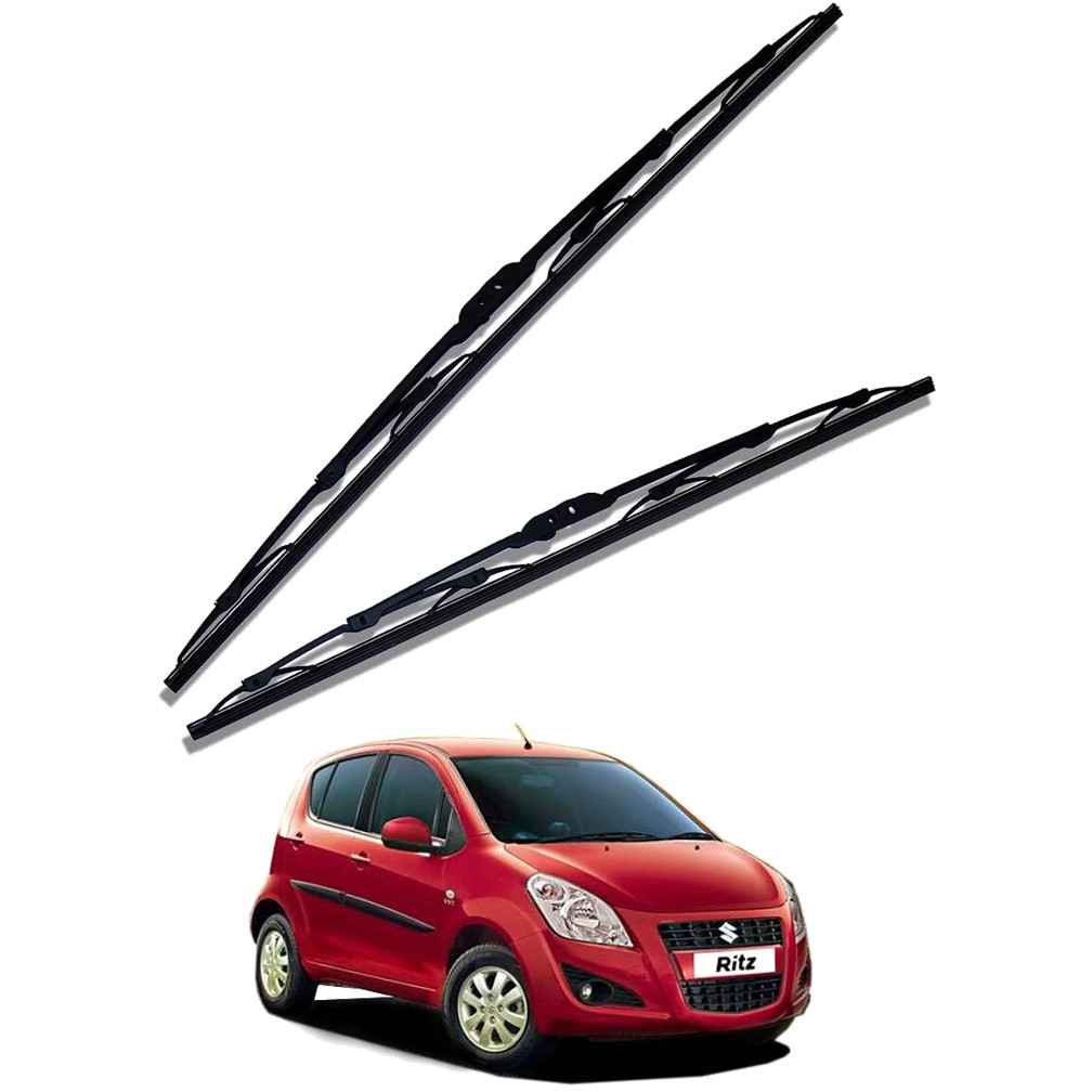 Front Windscreen Replacement Wiper Blades (22'/16') Compatible With Maruti Ritz 2012-2017