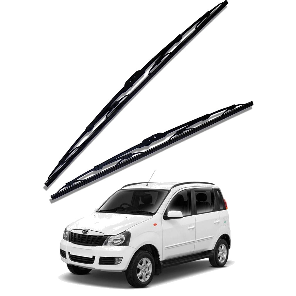 Front Windscreen Replacement Wiper Blades (24'/20') Compatible With Mahindra QUANTO