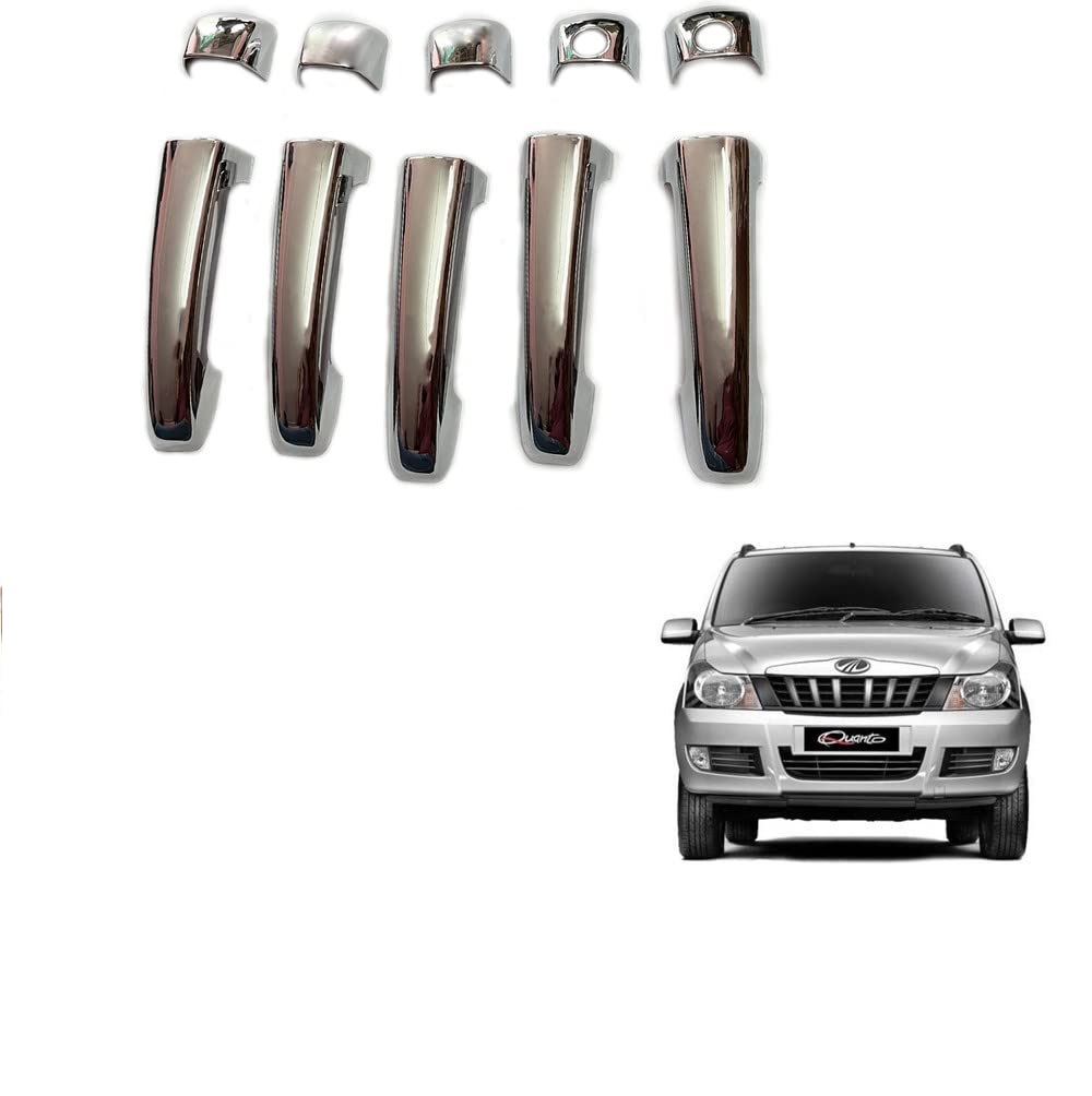 Door Handle Chrome Cover Compatible With Mahindra Quanto