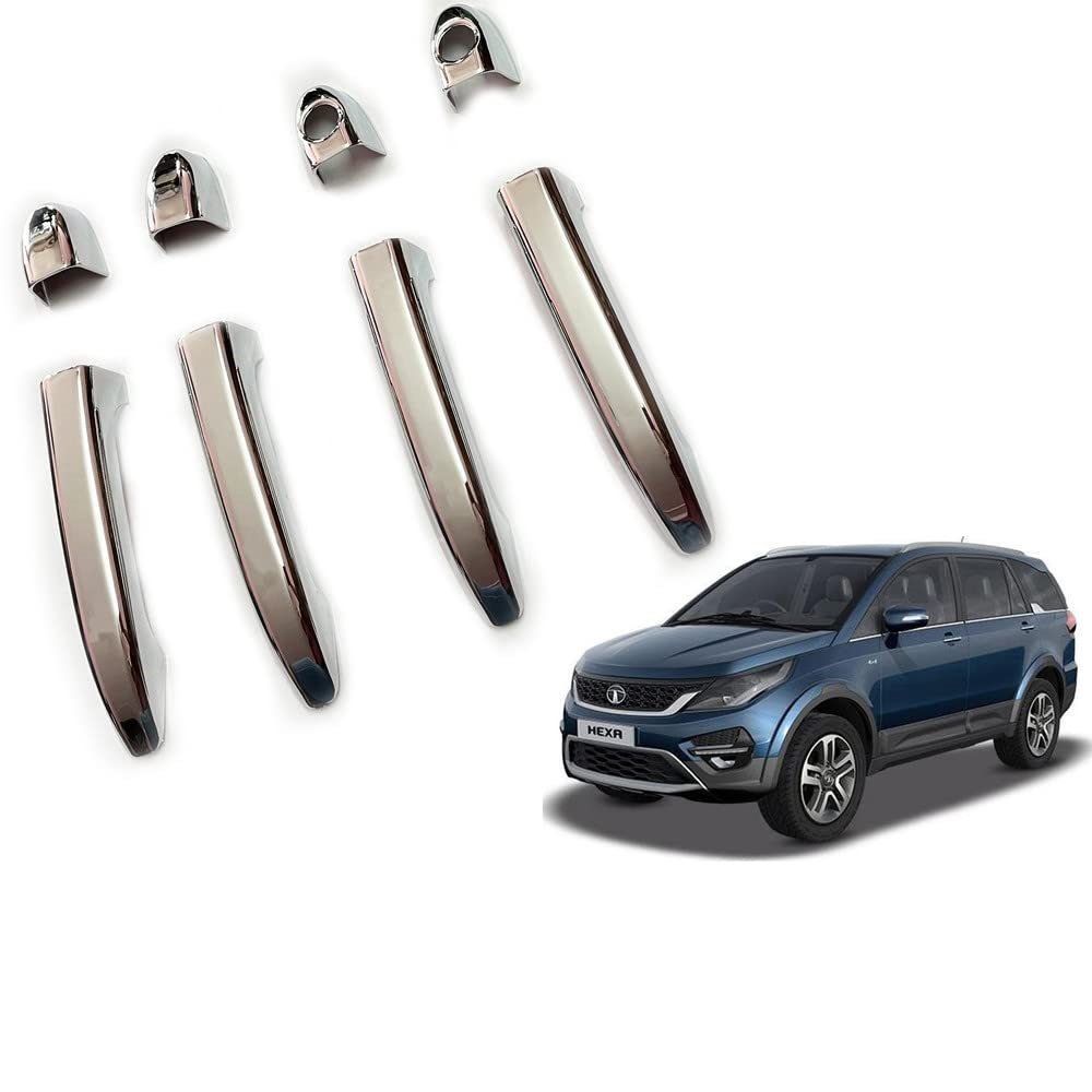 Door Handle Chrome Cover Compatible With Tata Hexa