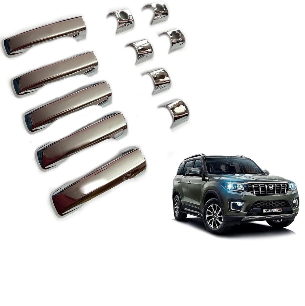 Door Handle Chrome Cover Compatible With Mahindra Scorpio N 2022