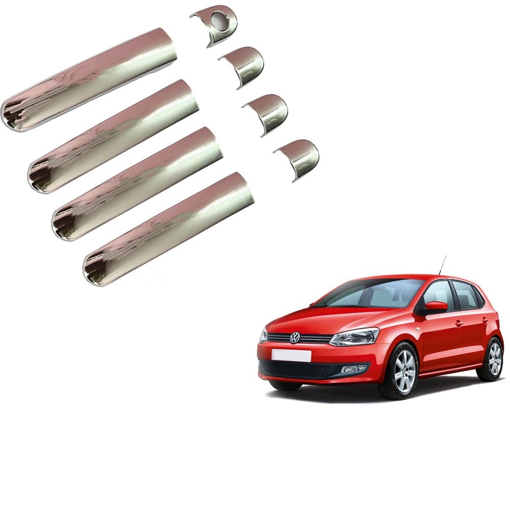 Door Handle Chrome Cover Compatible With VW Polo