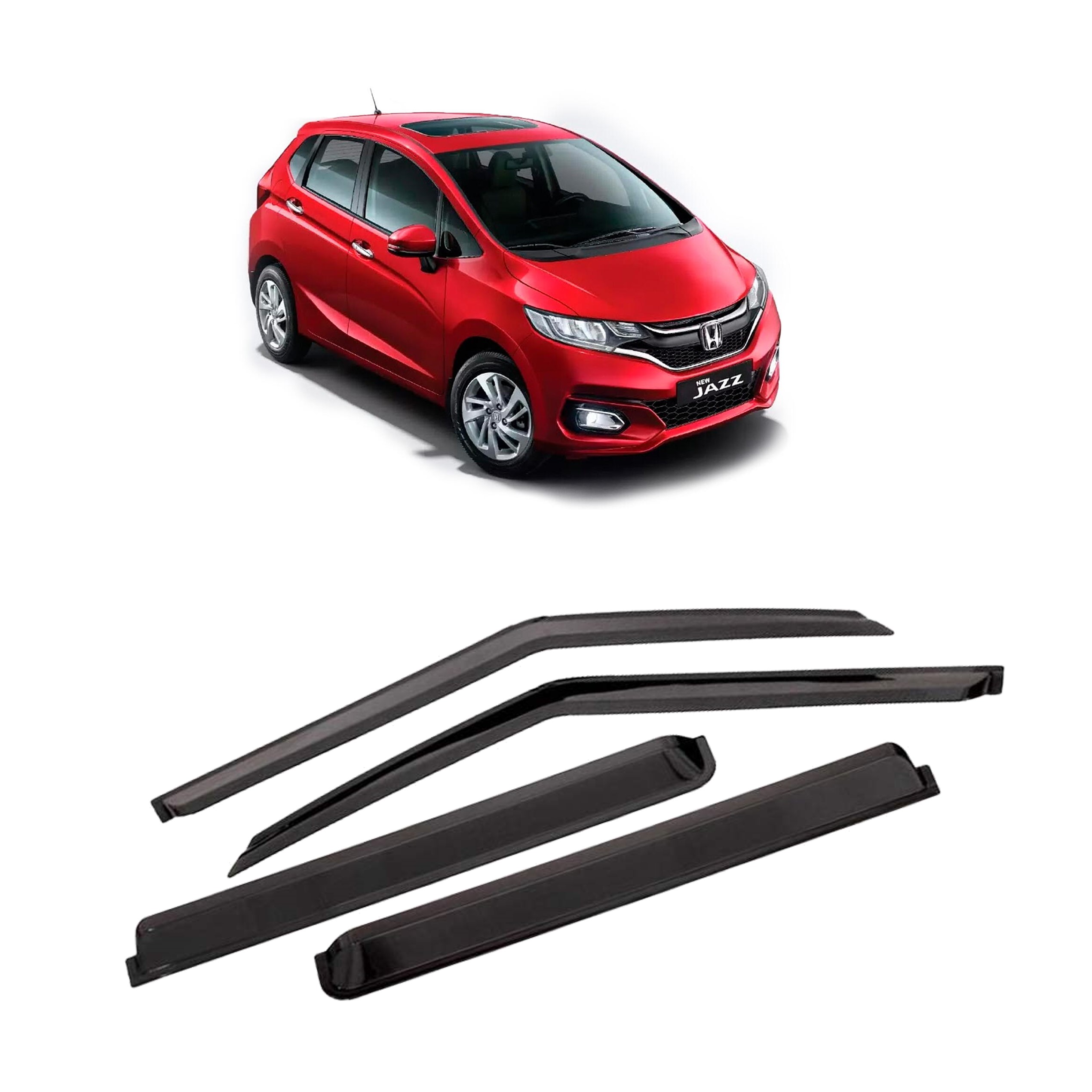 Car Window Rain Door Visor Compatible With Honda New Jazz