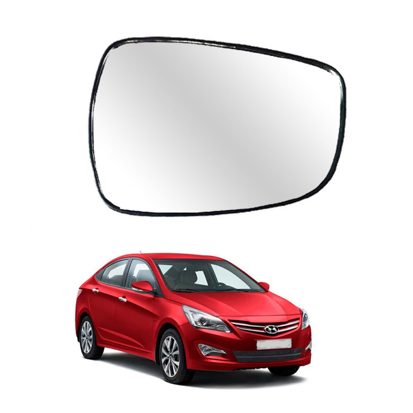 Car Right Side View Mirror Glass For Hyundai Verna Fluidic 2014 To 2017 Model Type-4